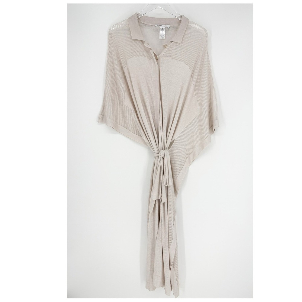 Agnona Linen Blend Knit Kaftan Women's M Resortwear